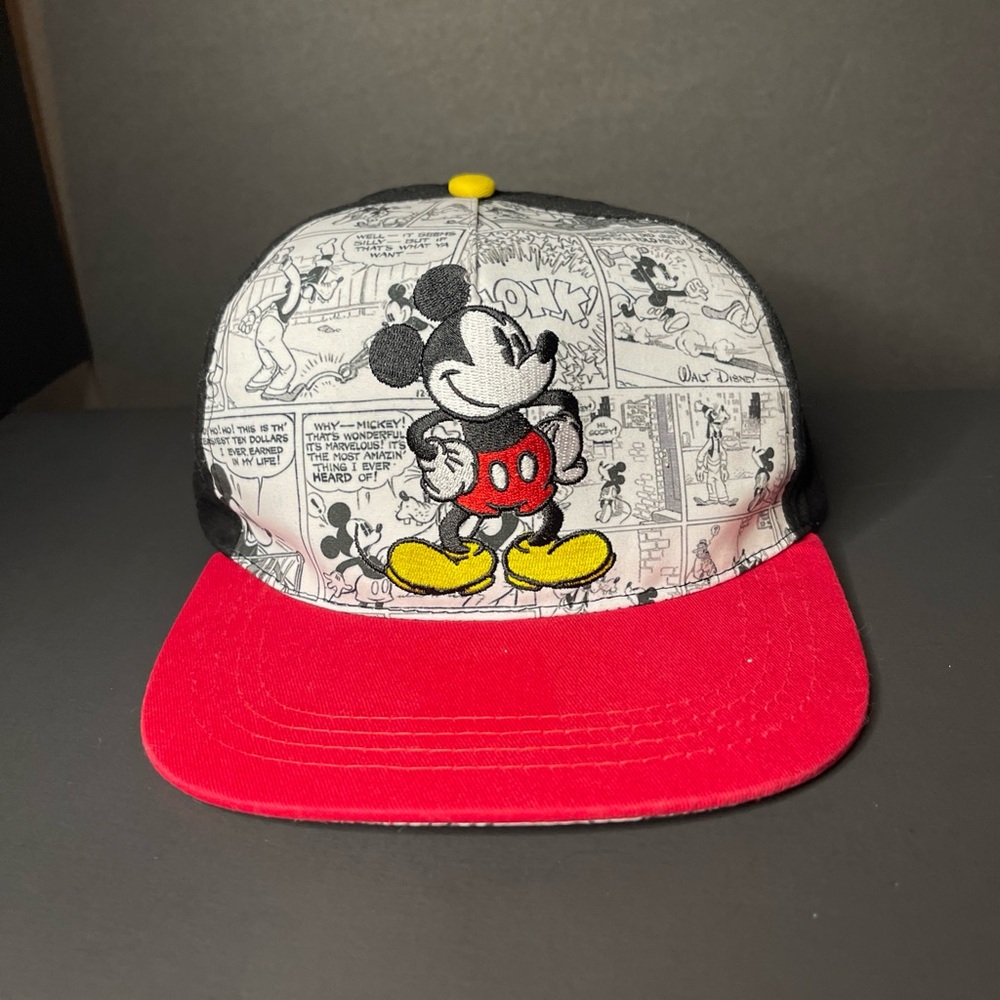 Disney Mickey Mouse Comic themed Adult Snap Back Hat Cotton